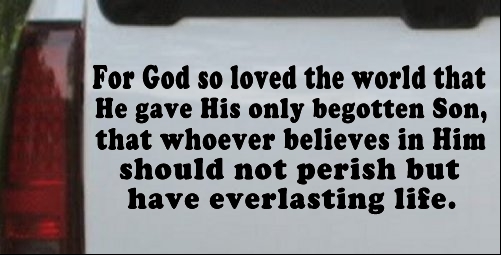 John 3 16 For So God Loved The World