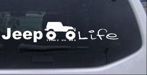 Jeep Thats My Life Off Road car-window-decals-stickers