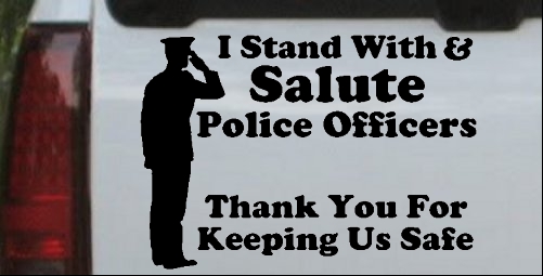Stand With Salute Police Officers Pro Police