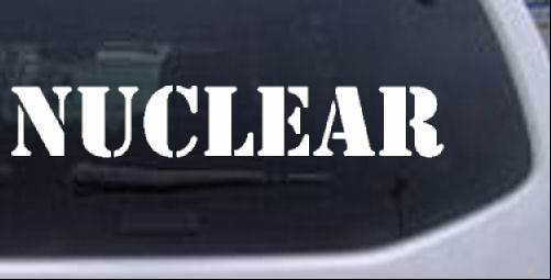 Nuclear Military car-window-decals-stickers
