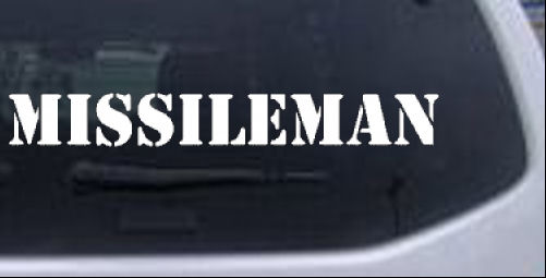 missileman Military car-window-decals-stickers