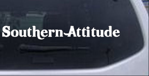 Southern Attitude Country car-window-decals-stickers