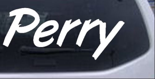 Perry Names car-window-decals-stickers