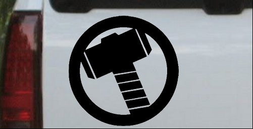 Thor Hammer Symbol Logo
