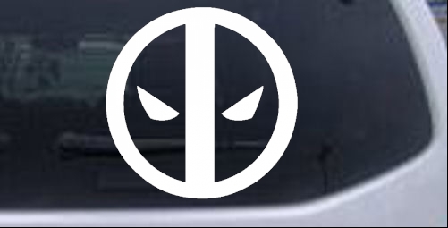 Deadpool Symbol Logo Sci Fi car-window-decals-stickers