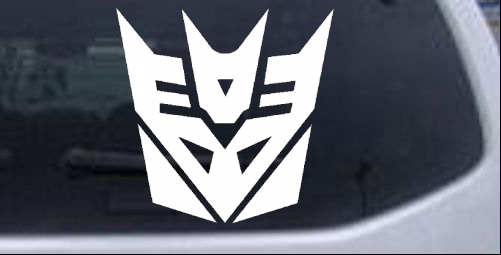 Transformers Decepticon Symbol Logo Sci Fi car-window-decals-stickers