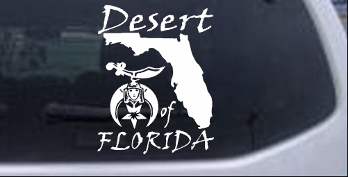 Shriner Desert of Florida Other car-window-decals-stickers