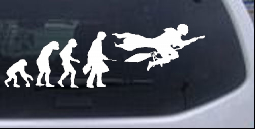 Evolution Of Harry Potter  Sci Fi car-window-decals-stickers