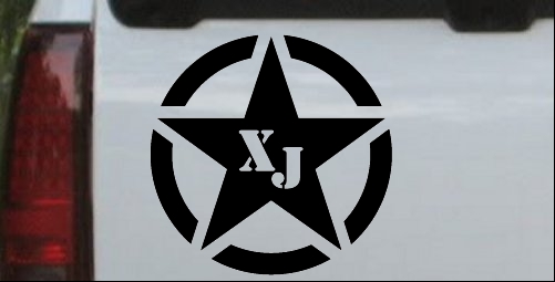 Military Jeep XJ Segmented Star