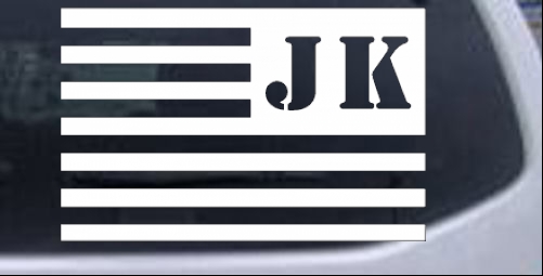 Jeep JK American USA Flag Left Off Road car-window-decals-stickers