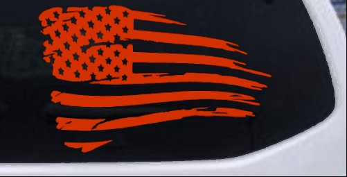 thumbnail image 2 of Distressed US Army Flag Infantry Sticker - Vinyl Decal For Cars & Laptops 2 of 12