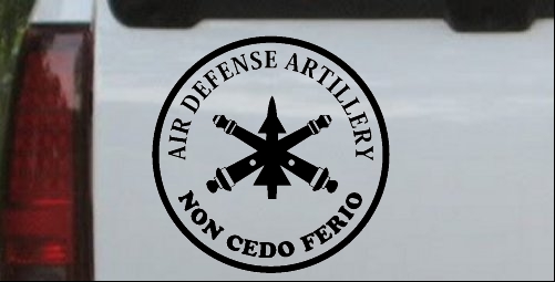 US Army Air Defense Artillery Non Cedo Ferio