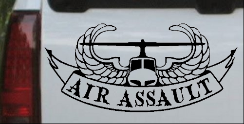 US Army Airborne Air Assault With Banner