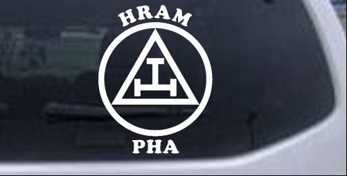 York Rite Emblem HRAM PHA Other car-window-decals-stickers