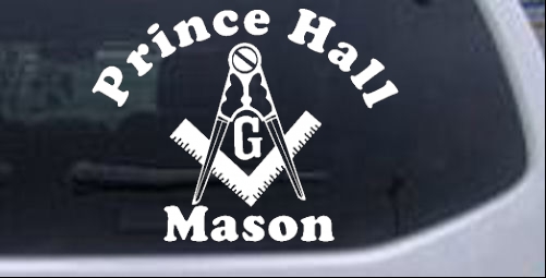 Masonic Square and Compass Prince Hall Mason Other car-window-decals-stickers