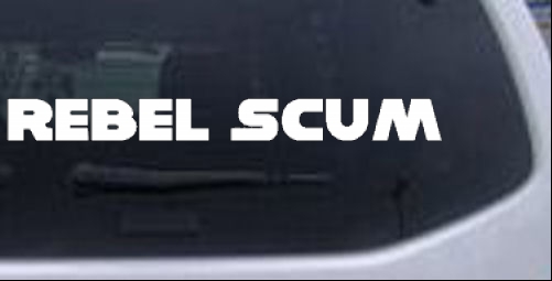 Rebel Scum Star Wars Sci Fi car-window-decals-stickers
