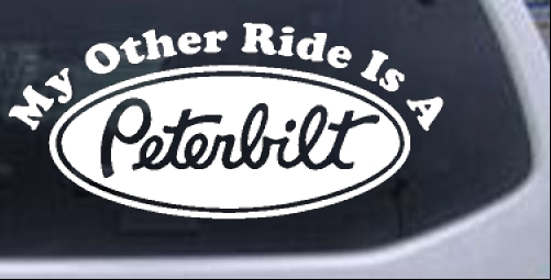 My Other Ride Is A Peterbilt Moto Sports car-window-decals-stickers