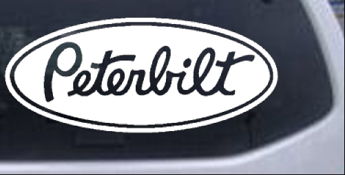 Peterbilt Logo Moto Sports car-window-decals-stickers