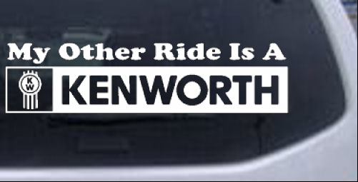 My Other Ride Is A Kenworth Moto Sports car-window-decals-stickers