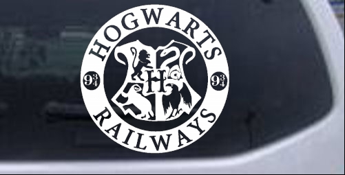 Hogwarts Railways Harry Potter Sci Fi car-window-decals-stickers