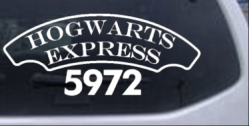 Hogwarts Express Harry Potter Sci Fi car-window-decals-stickers