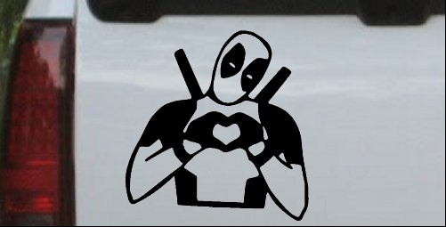 Deadpool Hand Heart Love