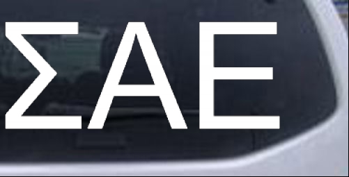 Sigma Alpha Epsilon SAE Greek Letters College car-window-decals-stickers