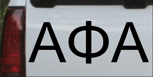 Alpha Phi Alpha Fraternity Greek Letters