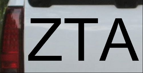 Zeta Tau Alpha ZTA Zeta Greek Letters