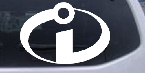 Incredibles Logo Symbol Sci Fi car-window-decals-stickers