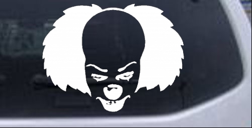 Pennywise the It Clown Sci Fi car-window-decals-stickers