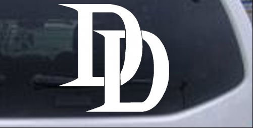 Daredevil Symbol Logo Sci Fi car-window-decals-stickers