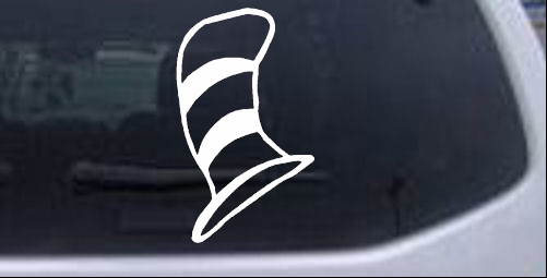 Dr Seuss Cat in the Hat Cartoons car-window-decals-stickers