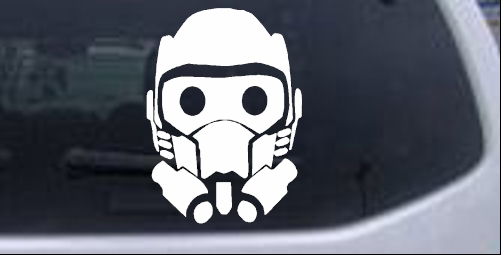 Guardians of the Galaxy Star Lord Mask Sci Fi car-window-decals-stickers