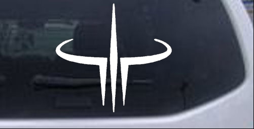 Quake 3 Logo Sci Fi car-window-decals-stickers