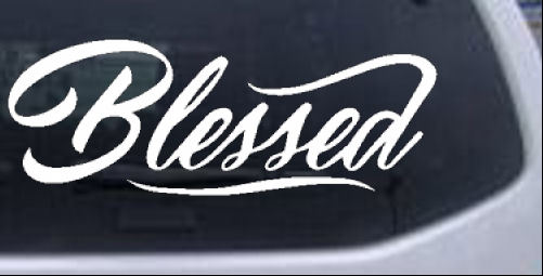 Christian Blessed Christian car-window-decals-stickers