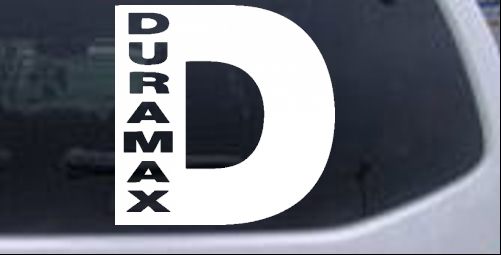 Duramax Diesel D  Moto Sports car-window-decals-stickers