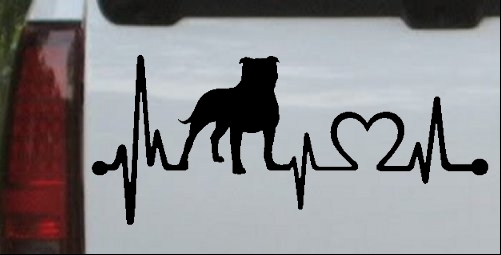 Pit Bull Uncropped Floppy Pitbull Heartbeat Lifeline Monitor