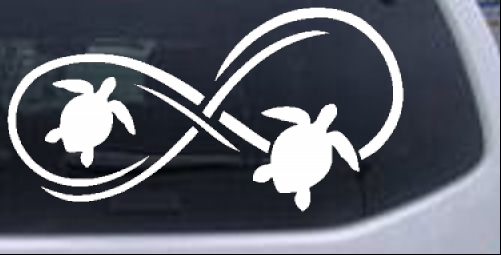 Sea Turtle Infinity Animals car-window-decals-stickers