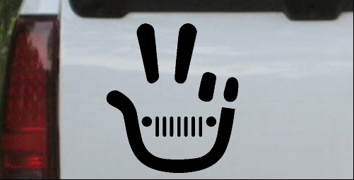 Jeep Wave Peace Sign