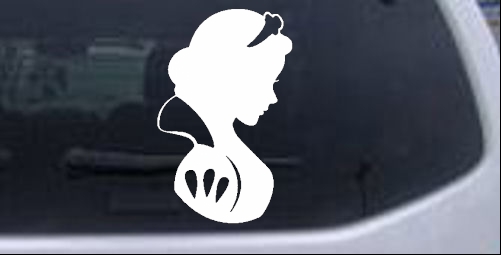 Snow White Princess Silhouette Girlie car-window-decals-stickers
