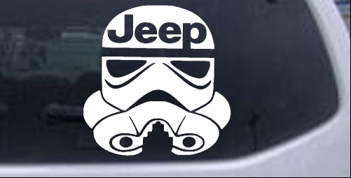 Jeep Star Wars Stormtrooper Jeeptrooper Off Road car-window-decals-stickers
