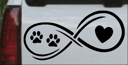 Infinity Paws Heart Dog or Cat Love