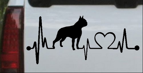 Boston Terrier Heartbeat Lifeline Monitor Dog