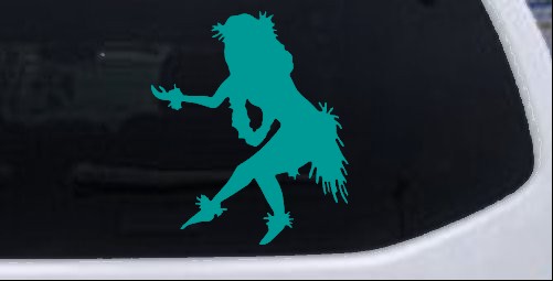 Calcomanía Pegatina Hula Girl Bailar Coche o Camión Ventana Laptop 4X3,4 - Imagen 10 de 33