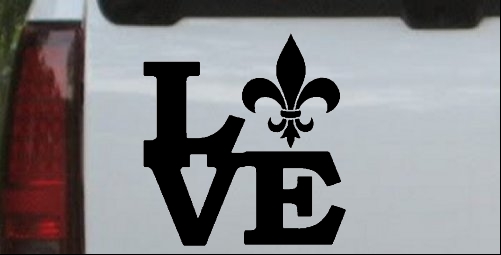 Fleur De Lis Love Louisiana French New Orleans