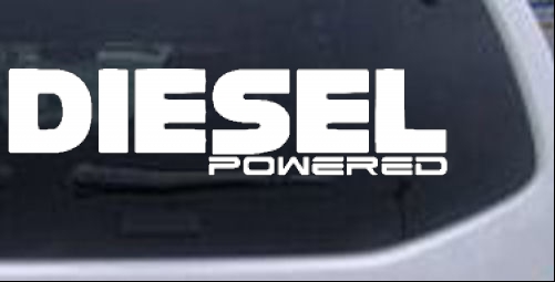 Diesel Powered Moto Sports car-window-decals-stickers