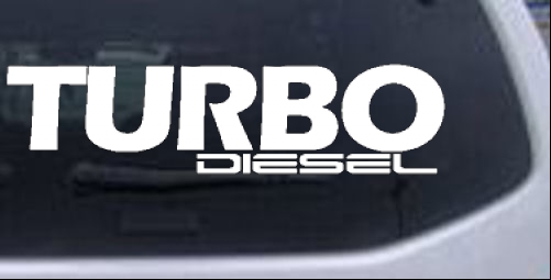 Turbo Diesel Off Road car-window-decals-stickers