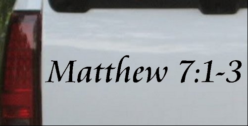 Matthew 7 Judge Not That Ye Be Not Judged