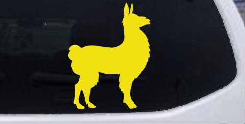 Llama Silhouette Car or Truck Window Laptop Decal Sticker - Bild 18 von 32